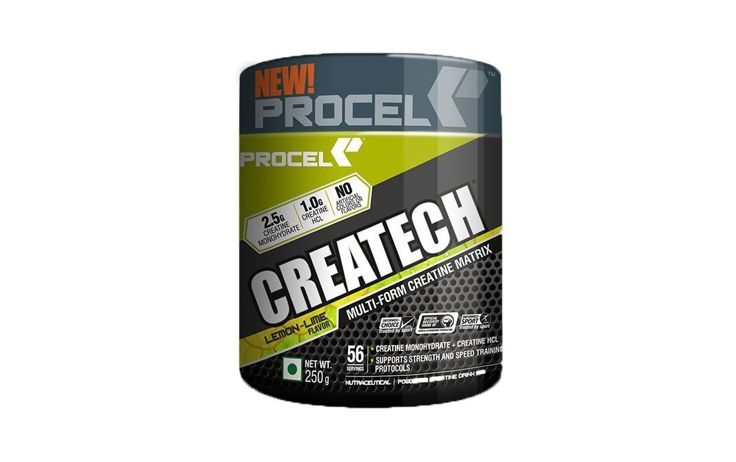 Procel Createch Lemon-Lime Flavor   Plastic Jar  250 grams